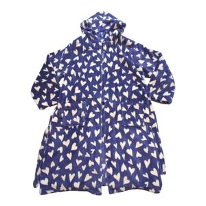 Tucker + Tate Robe Big Girls Plush Hooded Belt Hearts L 10/12